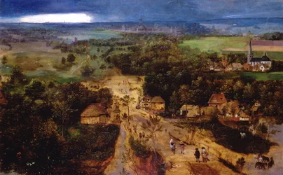 Landschaft mit der Flucht nach Ägypten, um 1530